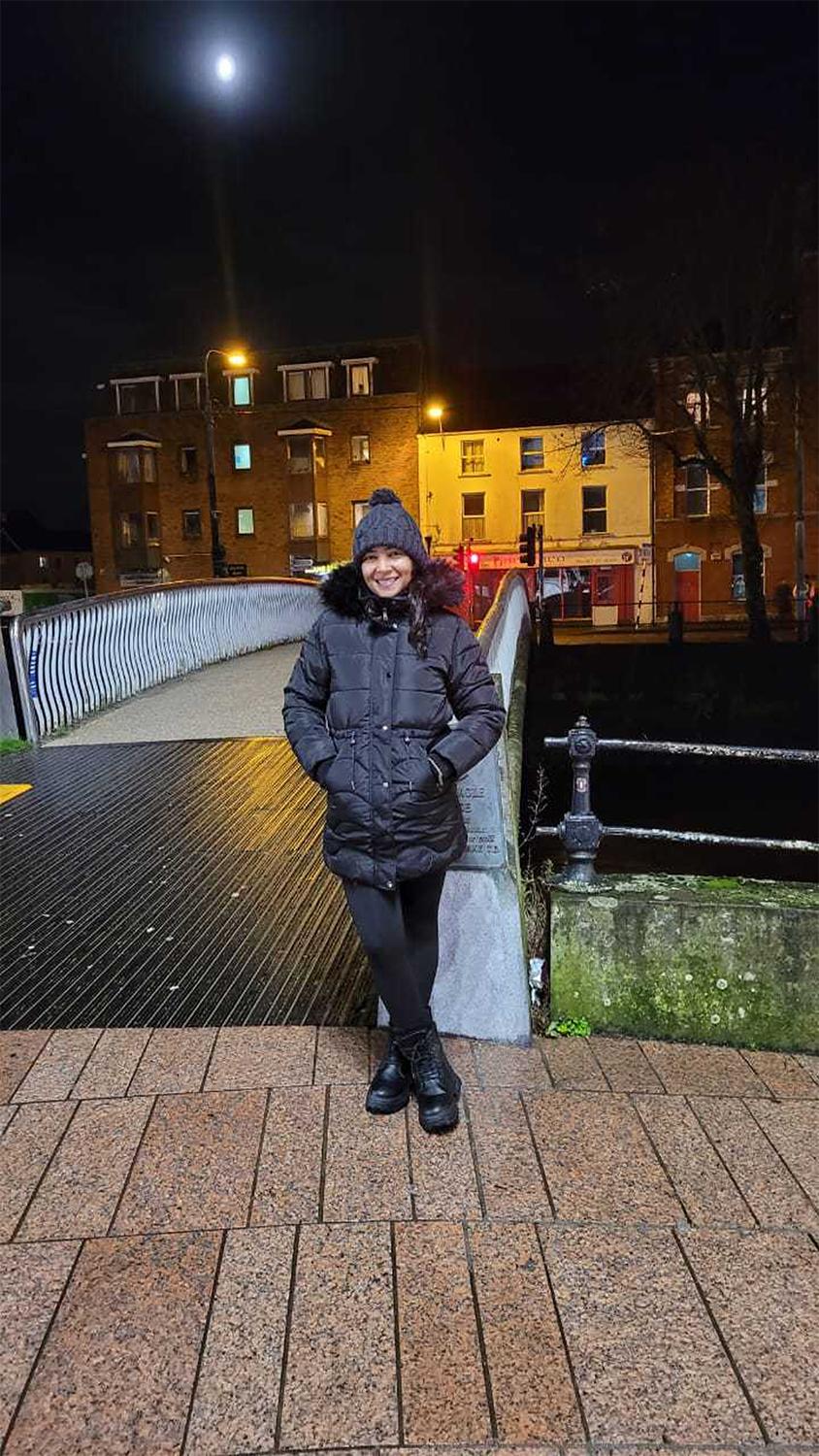 Letícia chega à Irlanda