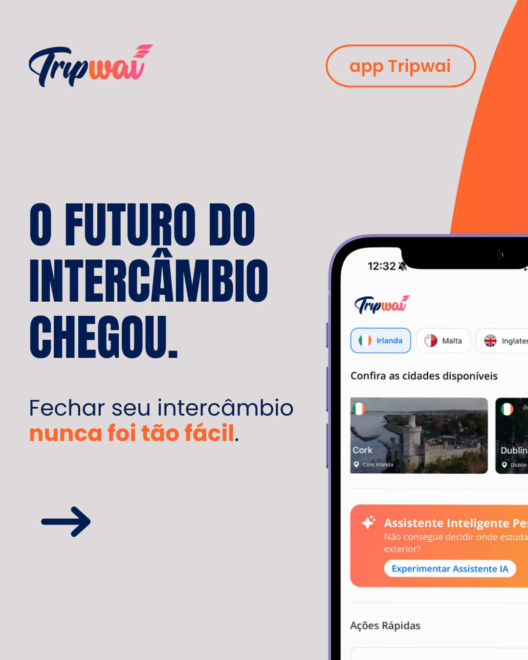 Tripwai App: o primeiro app de intercâmbio com IA feito para quem quer autonomia